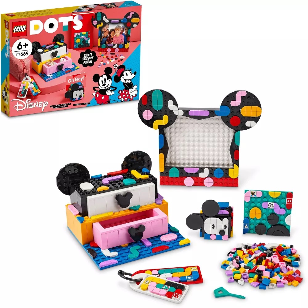 LEGO DOTS Disney Mickey Mouse & Minnie Mouse Back-to-School Project Box - Imagen 3