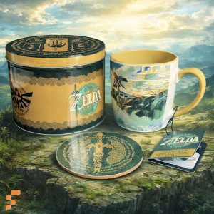 The Legend Of Zelda Set Taza y Posavasos (Sinpe, Efectivo, Deposito)