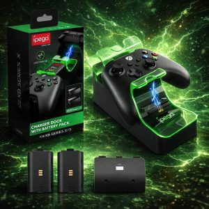 Estación de Carga y Baterias Xbox Serie S/X Ipega (Sinpe, Efectivo, Deposito)