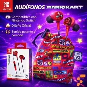 Audífonos Alámbricos Mario Kart Power A (Sinpe, Efectivo, Deposito)