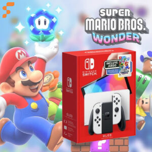 Nintendo Switch OLED blanca + Super Mario Wonder (Sinpe, Efectivo, Deposito)