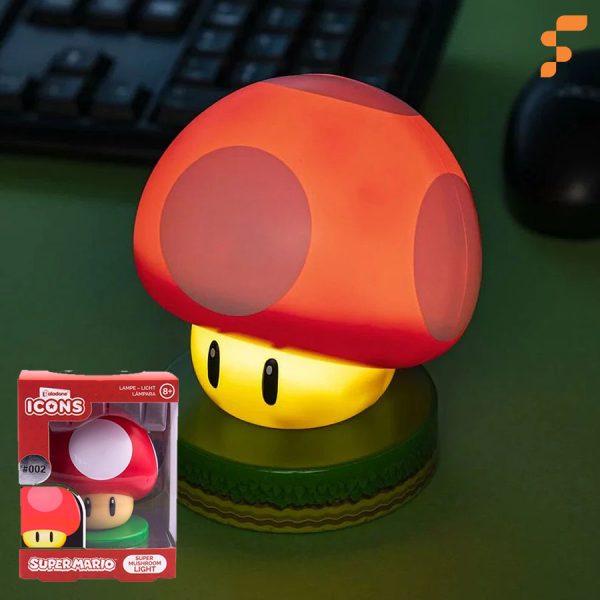 Lámpara Mario Icon Super Mushroom Paladone (Sinpe, Efectivo, Deposito)