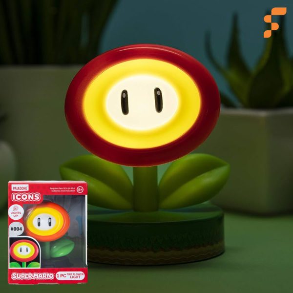 Lámpara Mario Icon Fire Flower Paladone (Sinpe, Efectivo, Deposito)